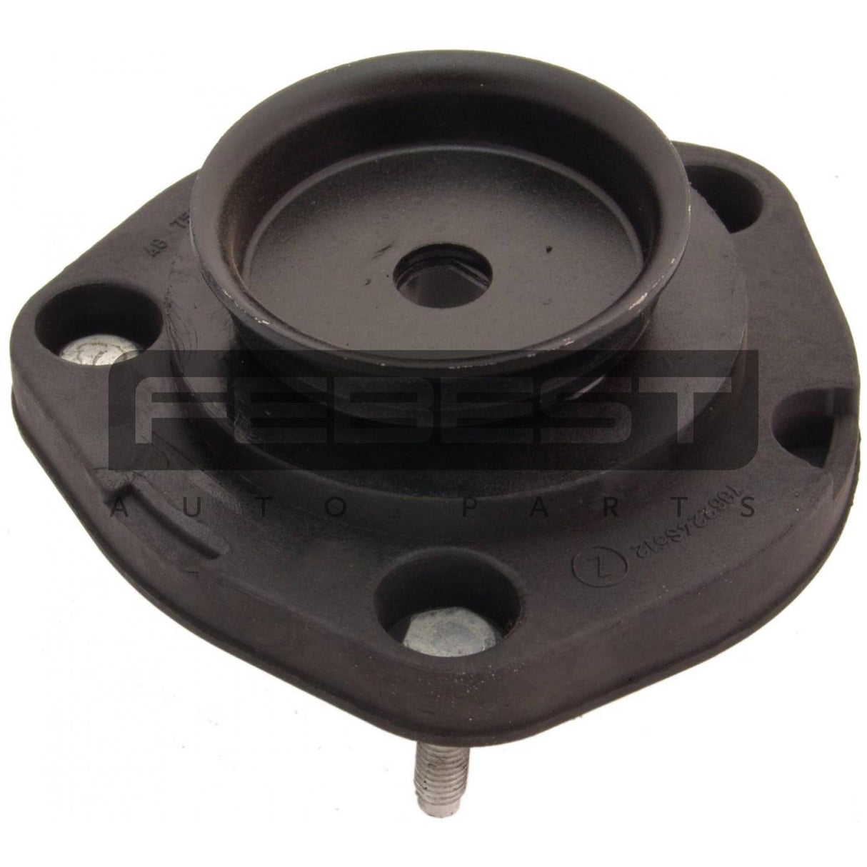 Rear shock absorber mounting