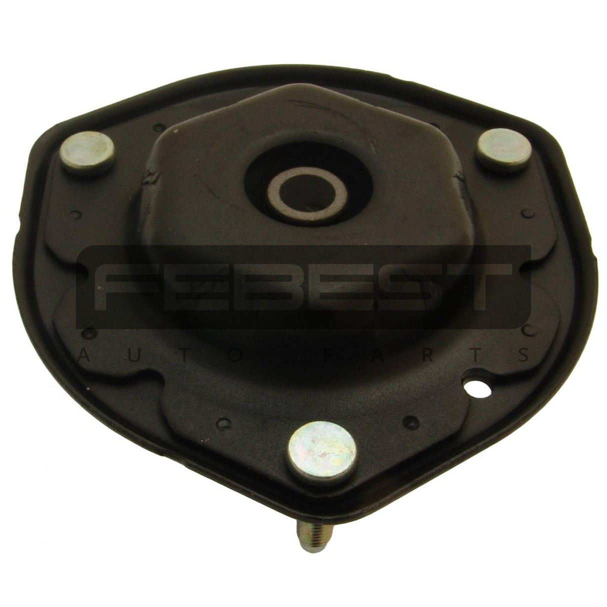 Rear shock absorber mounting