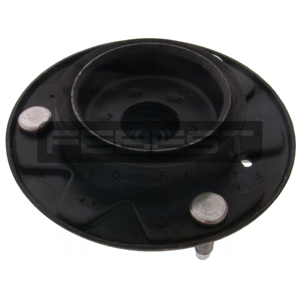 Rear shock absorber mounting