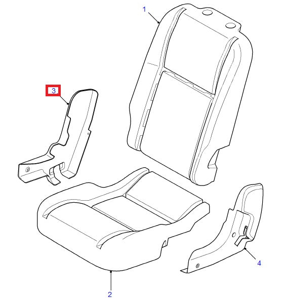 Right Interior Seat Liner