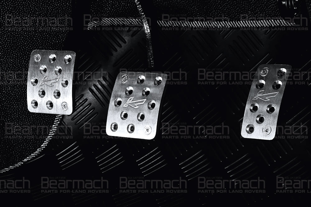 defender pedal Defender vented foot pedals machined aluminium (KAHN-6) – Landy Cars