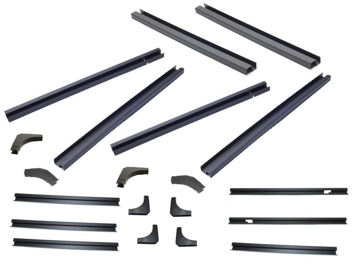 Defender front and rear window channel kit - for both right and left hand doors