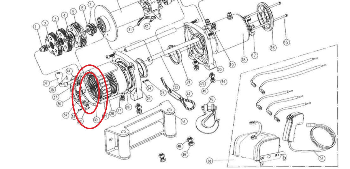 Winch Gasket T-Max 8500