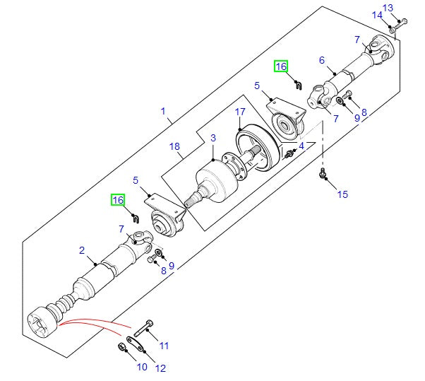 Spacer Propshaft