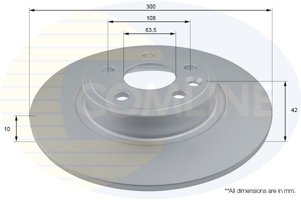 Rear Brake Disc Geomet Coated - Pair