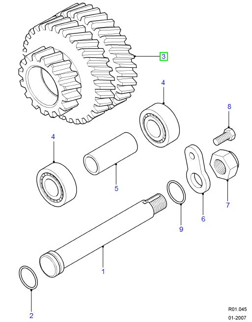 Gear - 5th speed clu