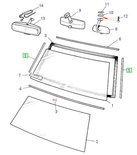 W/Screen Filler Strip side