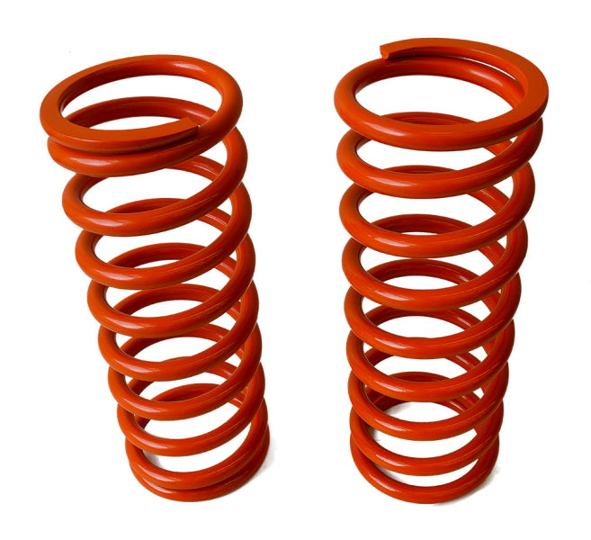 Pair of rear springs +5 cm - orange - raptor