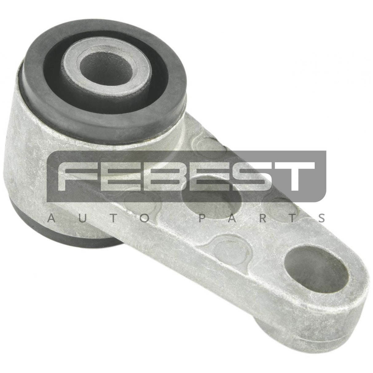Front engine mount bushing with bracket