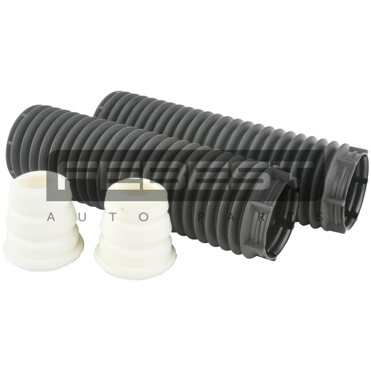 Boot with jounce bumper front shock absorber kit