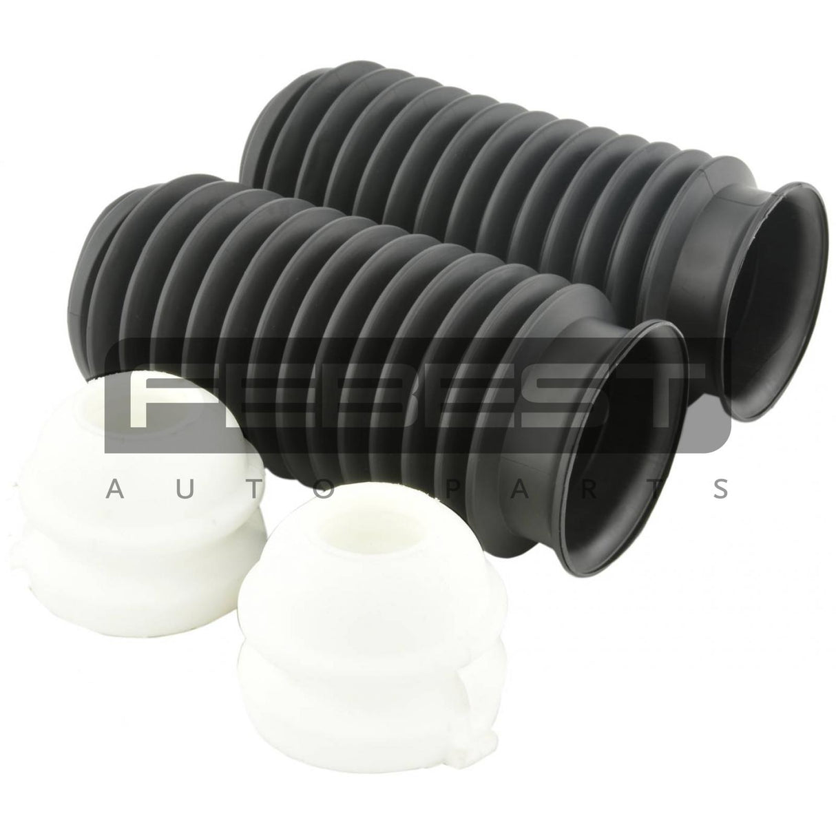 Boot with jounce bumper front shock absorber kit