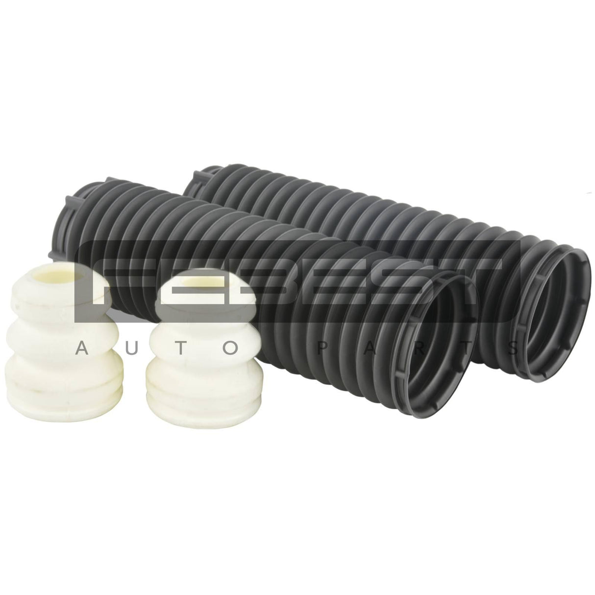 Boot with jounce bumper front shock absorber kit