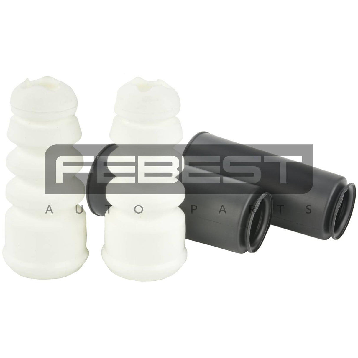 Boot with jounce bumper rear shock absorber kit