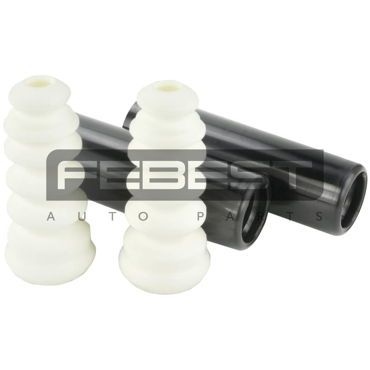 Boot with jounce bumper rear shock absorber kit