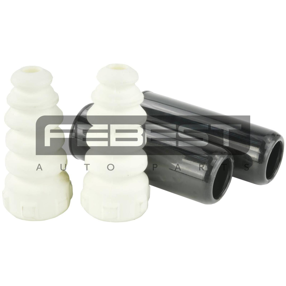 Boot with jounce bumper rear shock absorber kit