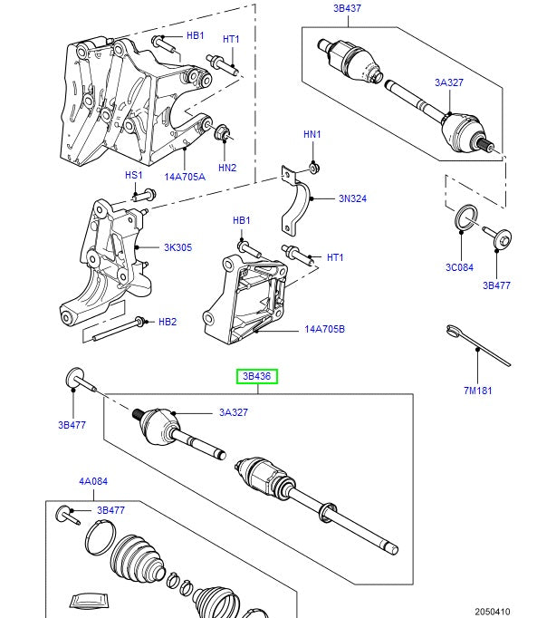 Drive Shaft Front RH