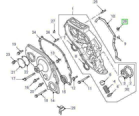 Washer Sealing T/Belt Cover