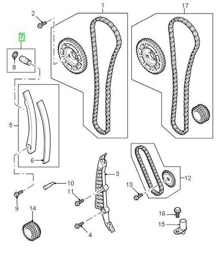 TENSIONER - TIMING BELT - Black