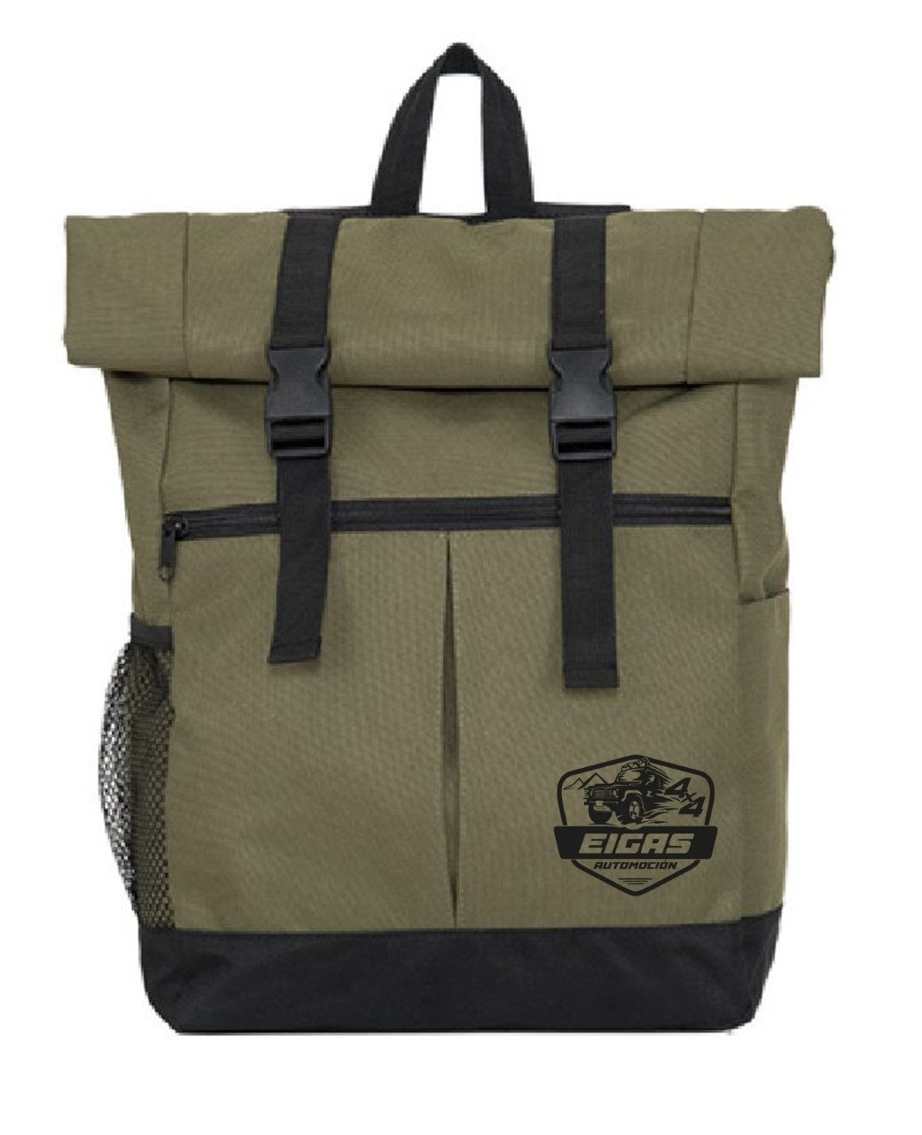 Backpack - Khaki - Black Embroidery