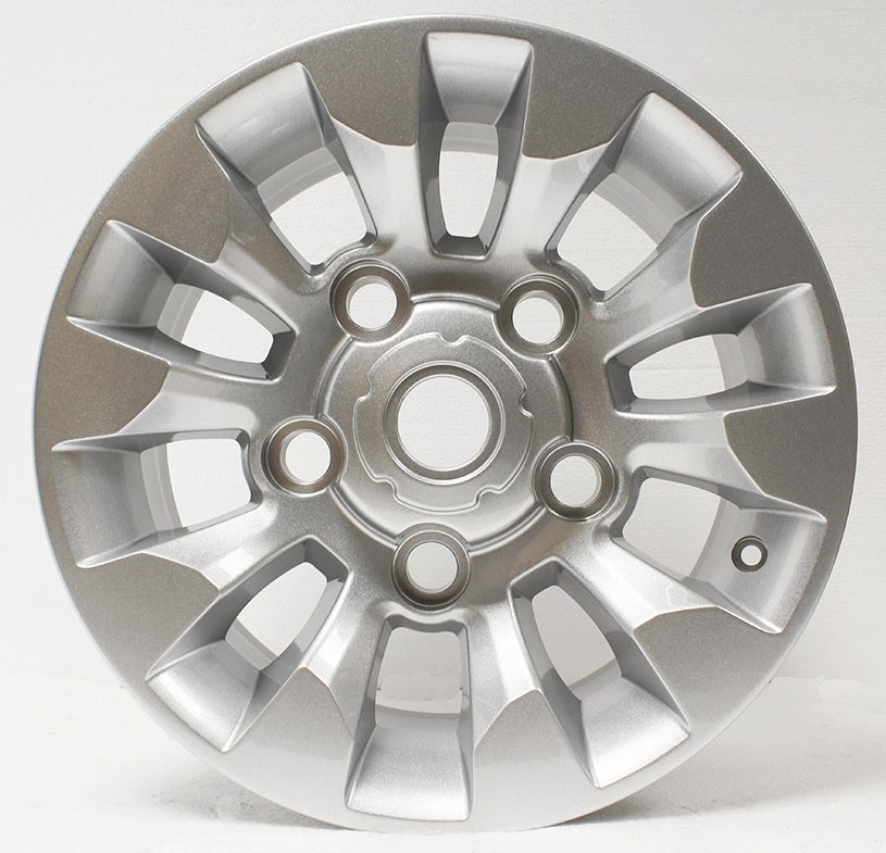 ALLOY WHEEL - SILVER - 16x7 ET20 5x165 - DEFENDER/DISCOVERY 1/RANGE ROVER CLASSIC 1994 ONWARDS - ALLMAKES 4X4