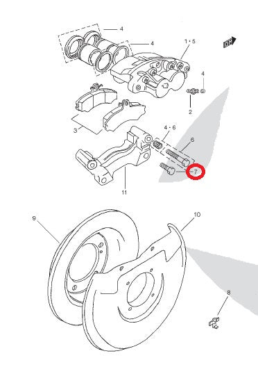 Front Caliper Screw