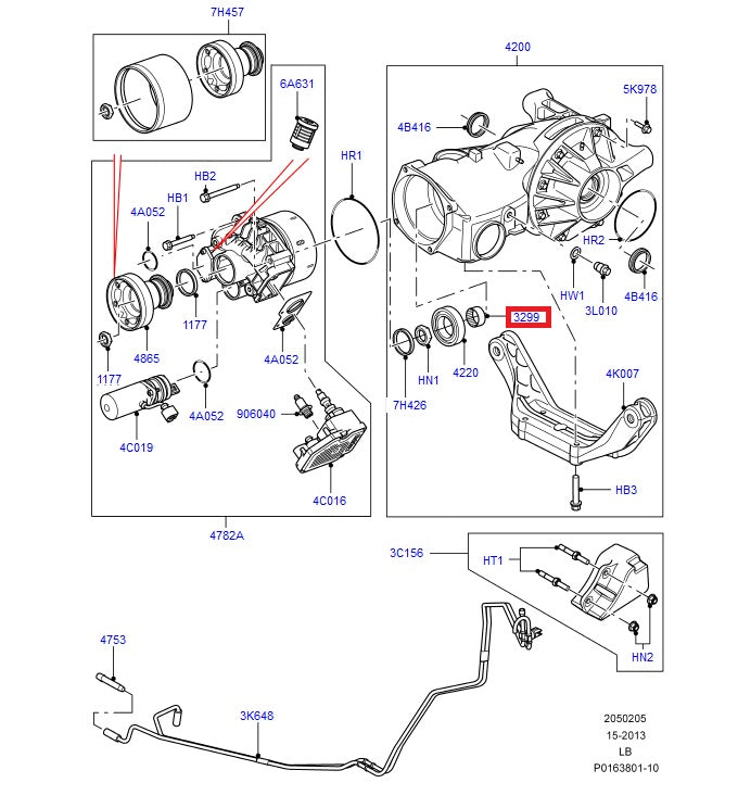 Spacer - Satellite - Rear Axle