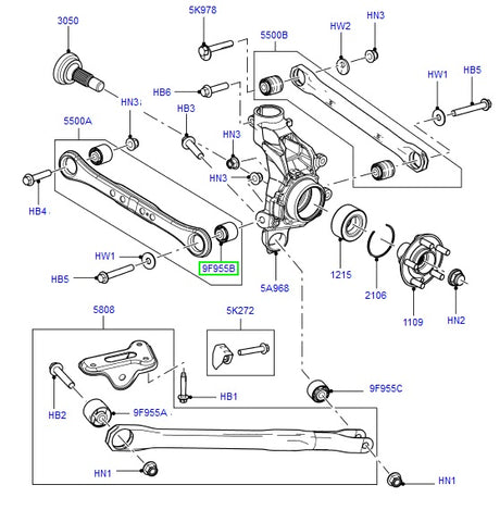 Rear Suspension Arm Bush