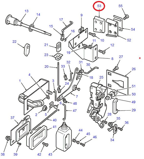 Land Rover Dovetail male-rear door