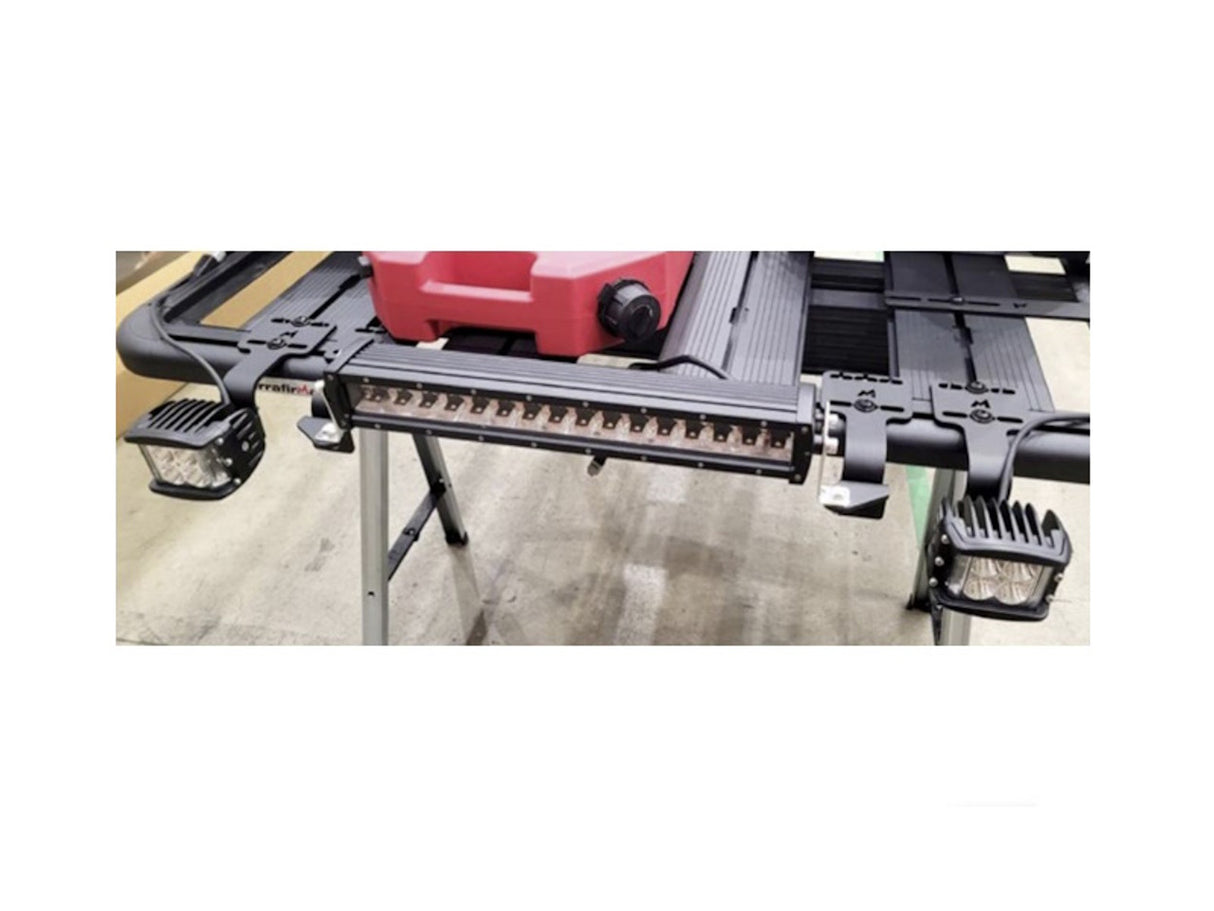 Terrafirma T Slot Roof Rack Light Bar and Spot Light Mounting Bracket Kit - For all vehicles