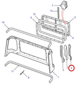 Cabin Window Filler Seal Side Rear Corner - ALLMAKES