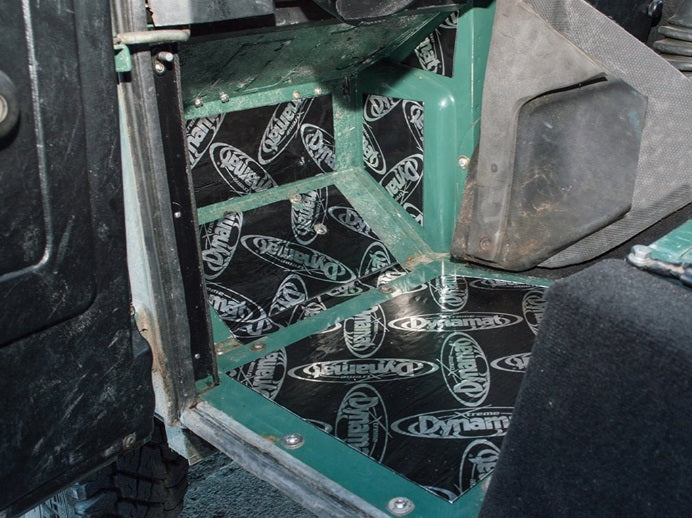 Foot area soundproofing