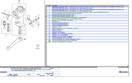 Steering arm lever lhd