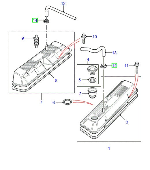 Rocker Cover Tube Clamp