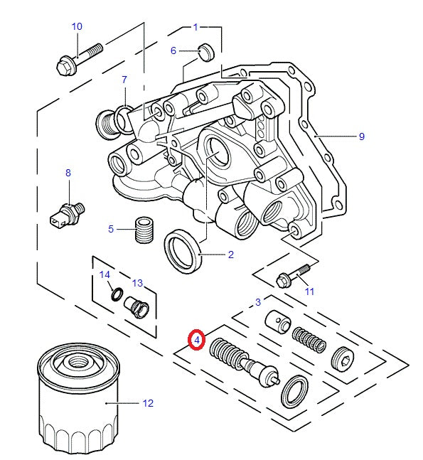 Oil Pump Thermostat Kit - GENUINE LAND ROVER