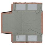 Hood With Side Windows and Blinds 109" / 110" - Grey-Green