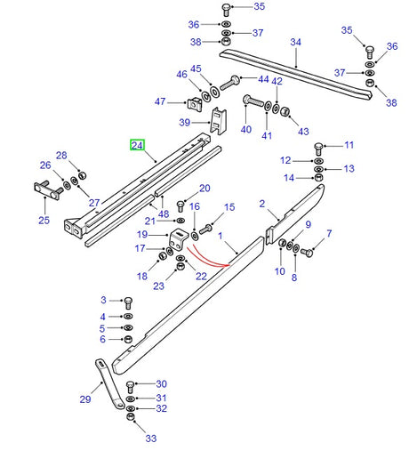 Stringer Channel Assembly - Right Side