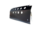 6mm aluminium face steering guard black powder coated