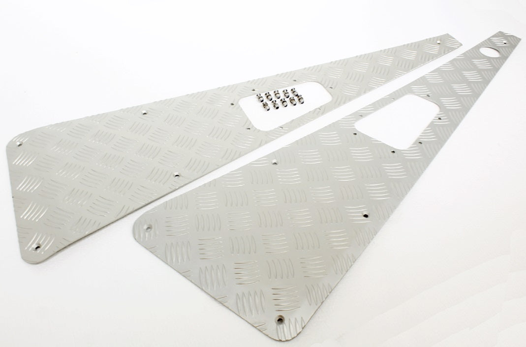 3mm Premium Wing Top Protectors - Silver - left hand aerial hole