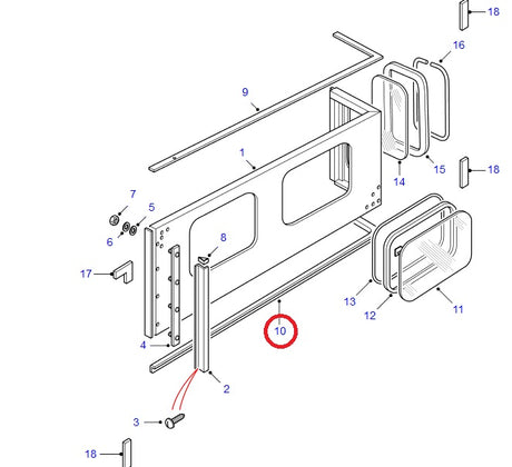 Lower Body Side Seal - Standard Model - Hard Top