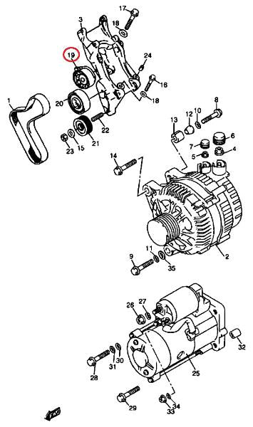 Auxiliary Belt Roller