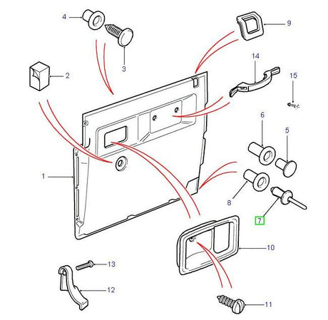 Rivet Plastic-Lokut nut Grey - ALLMAKES