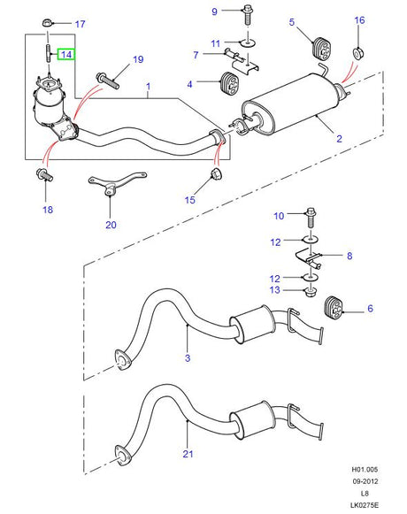 BOLT M10x14 - M10x26 - 10 Units