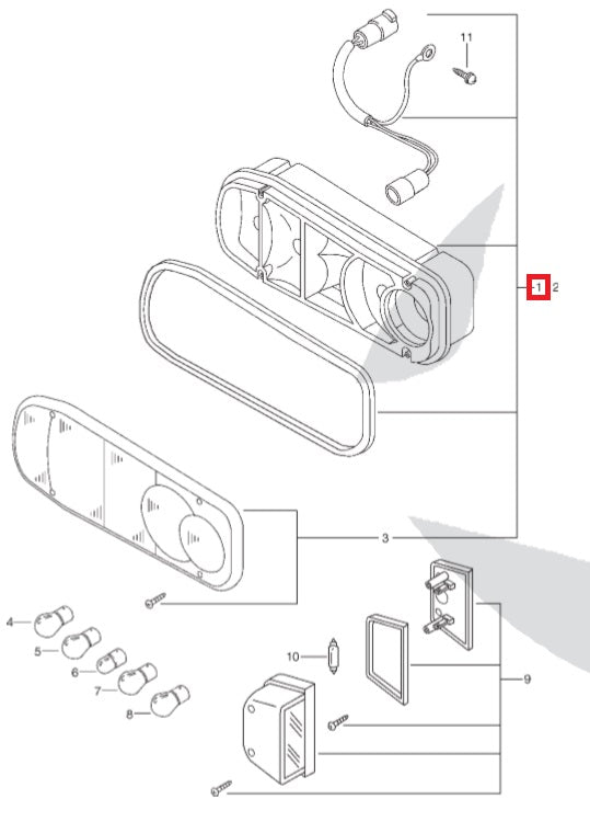 Rear Headlight Assembly