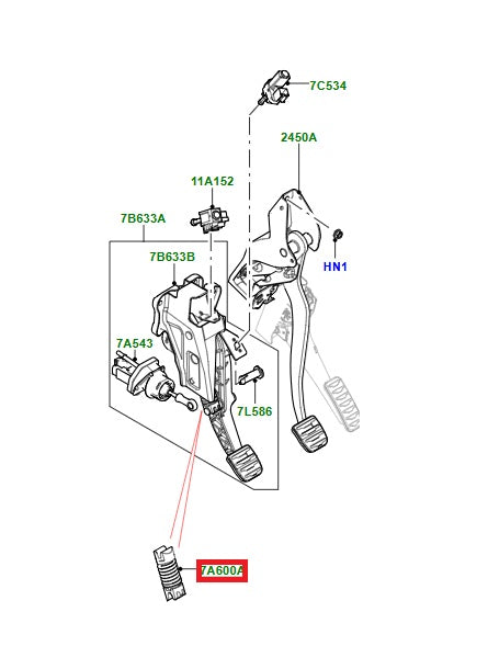 Spring / Reverse - Pedal / Clutch