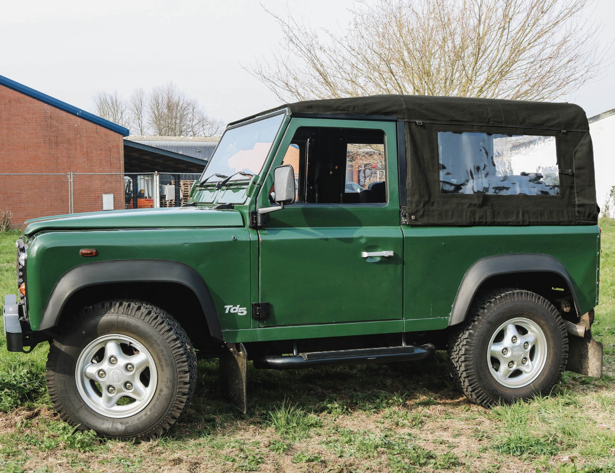 90 soft top heavy duty conversion kit with canvas hood - black canvas wsw
