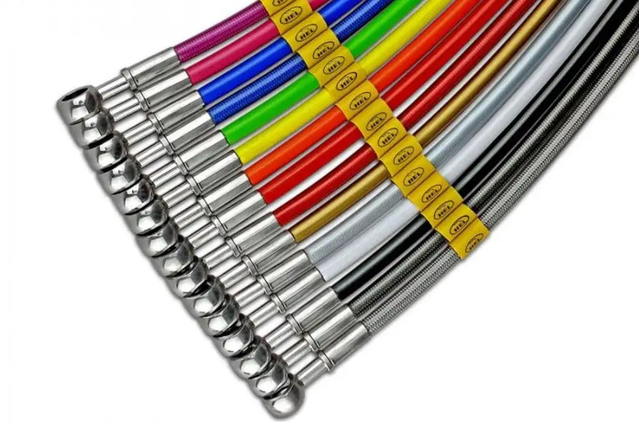 Brake Hoses - Metal - Black - Height +2"/5cms - AG PARTS