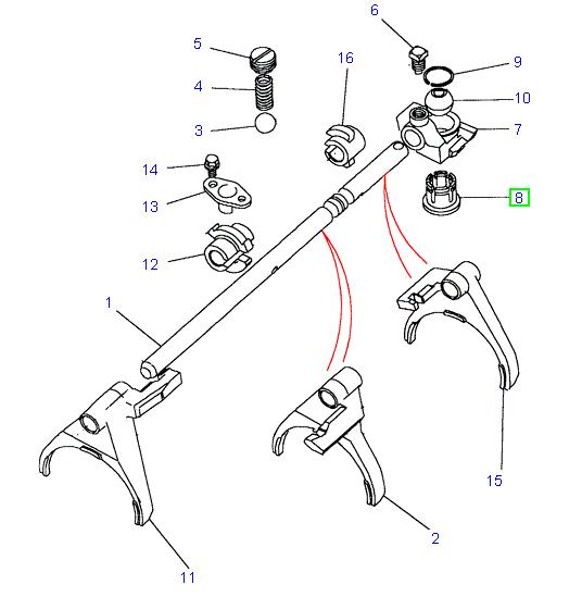 Bush Gear Change Pivot