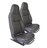 Puma Premium Upgrade Trim Kit - For vehicles with two-arm headrests - Black Vinyl & White Stitch - EXMOOR TRIM