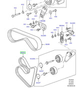 Drive belt - rr l322 - 4.4 v8 aj pet - DAYCO