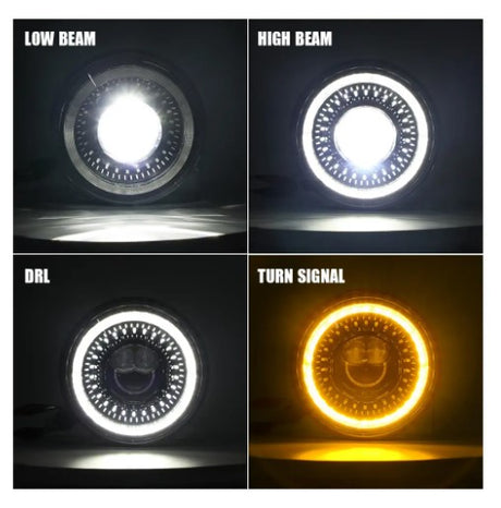 Pair of 7” IRIS model LED headlights - AG PARTS
